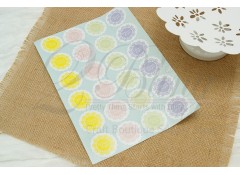 Stickers, Doilies "Present for you" (3 sheets/ 72 individual stickers)